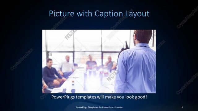 Picture with Caption presentation slide layout