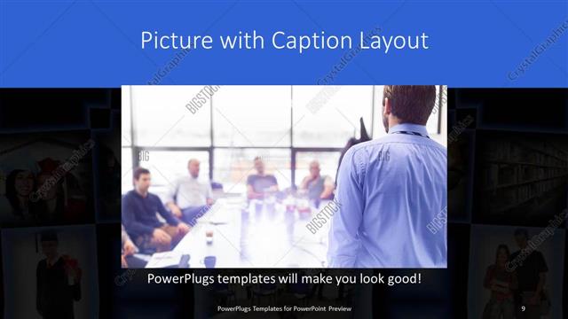 Picture with Caption presentation slide layout