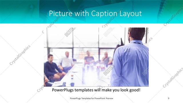 Picture with Caption presentation slide layout
