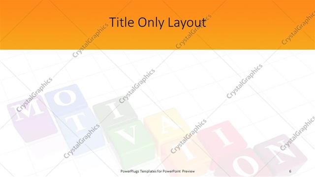 Title Only presentation slide layout