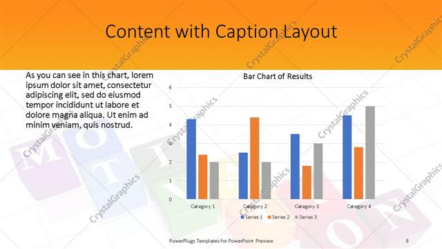 Content with Caption presentation slide layout