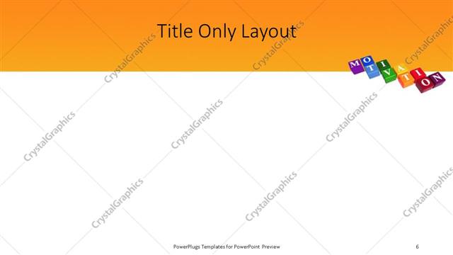 Title Only presentation slide layout