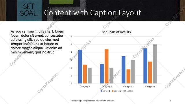 Content with Caption presentation slide layout