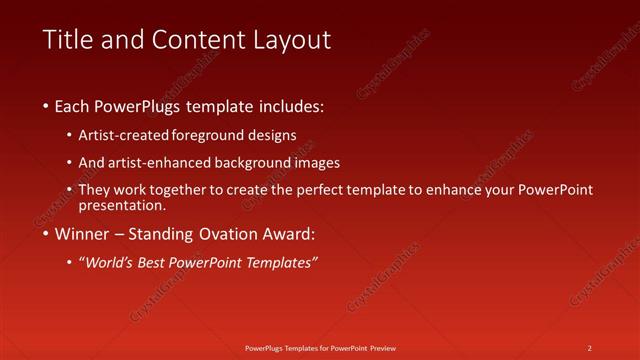 Title and Content presentation slide layout