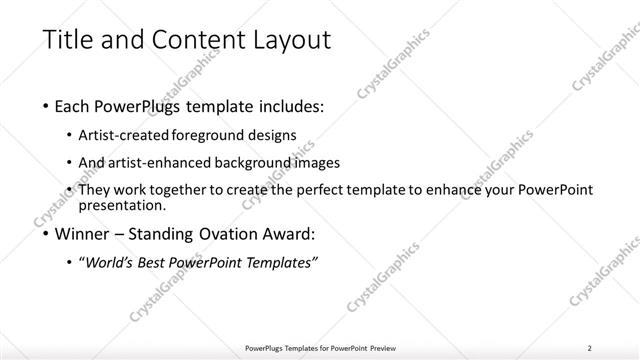 Title and Content presentation slide layout