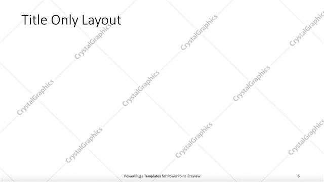 Title Only presentation slide layout