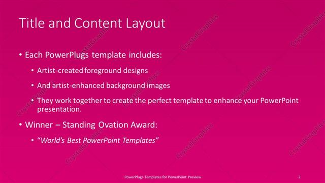 Title and Content presentation slide layout