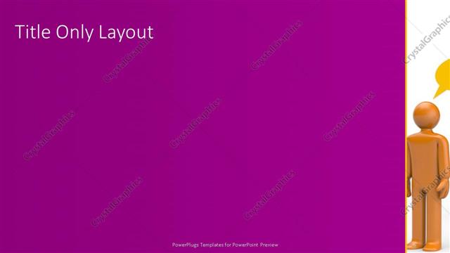 Title Only presentation slide layout