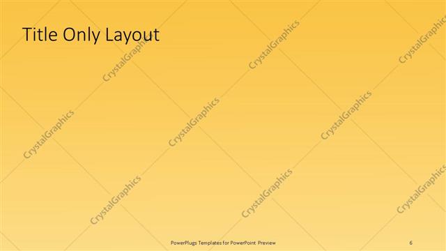 Title Only presentation slide layout