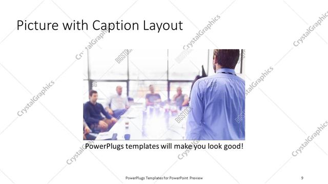 Picture with Caption presentation slide layout