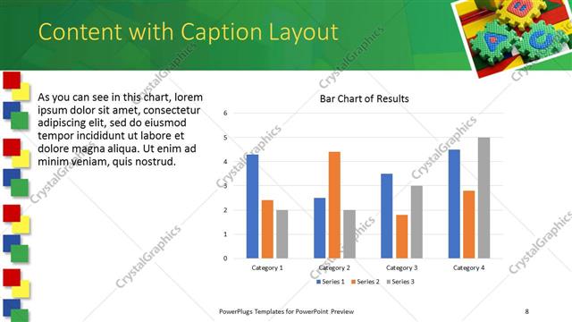 Content with Caption presentation slide layout