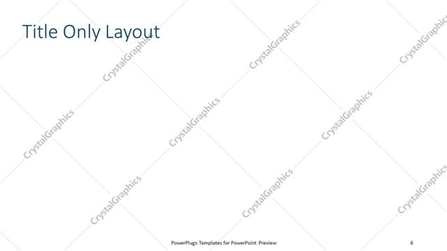 Title Only presentation slide layout