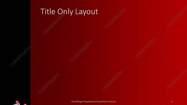 Title Only presentation slide layout