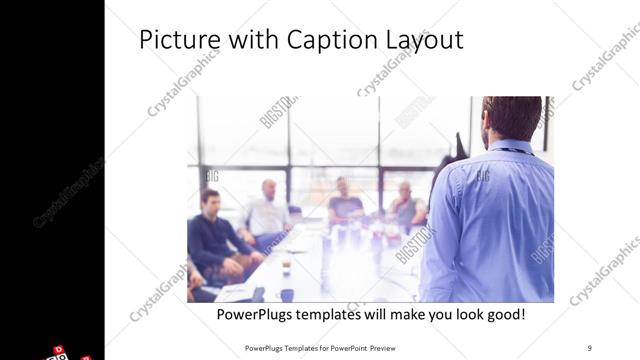 Picture with Caption presentation slide layout