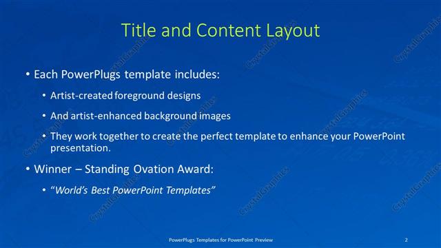 Title and Content presentation slide layout