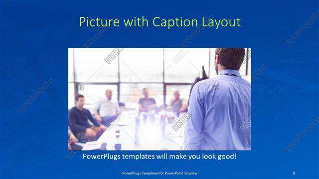 Picture with Caption presentation slide layout