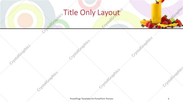 Title Only presentation slide layout