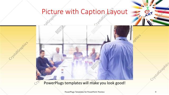 Picture with Caption presentation slide layout