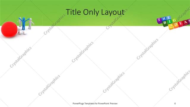 Title Only presentation slide layout