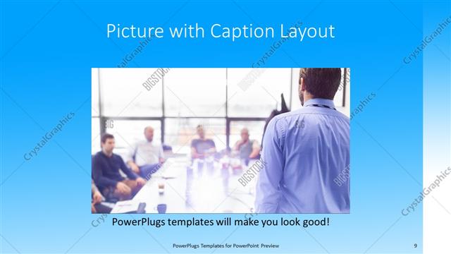 Picture with Caption presentation slide layout
