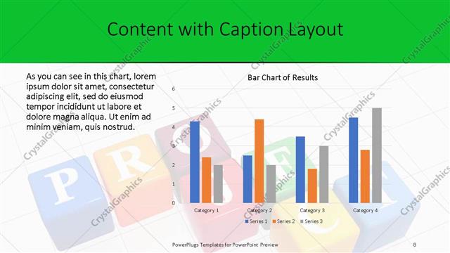 Content with Caption presentation slide layout