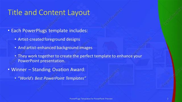 Title and Content presentation slide layout