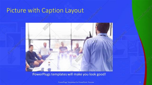 Picture with Caption presentation slide layout