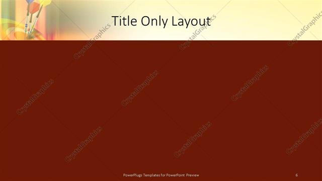 Title Only presentation slide layout
