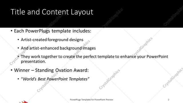 Title and Content presentation slide layout