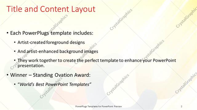 Title and Content presentation slide layout