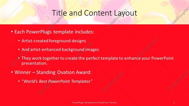 Title and Content presentation slide layout