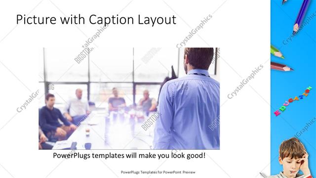 Picture with Caption presentation slide layout