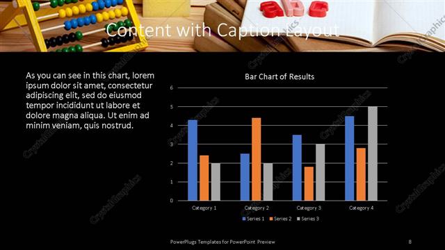 Content with Caption presentation slide layout