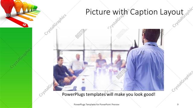 Picture with Caption presentation slide layout