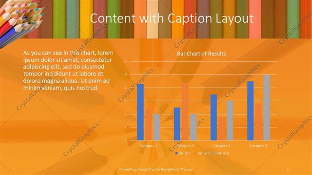 Content with Caption presentation slide layout