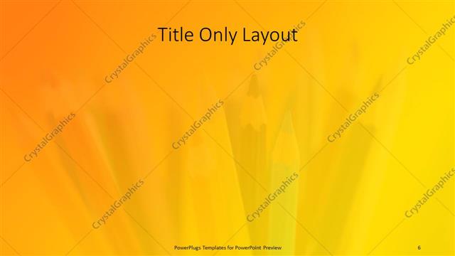 Title Only presentation slide layout