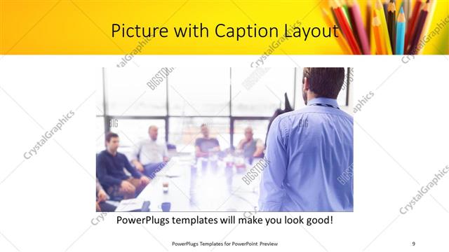 Picture with Caption presentation slide layout