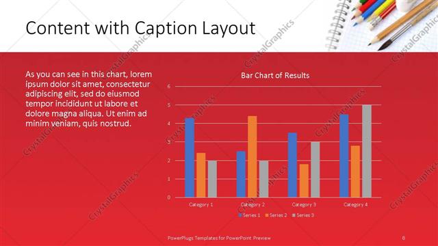 Content with Caption presentation slide layout