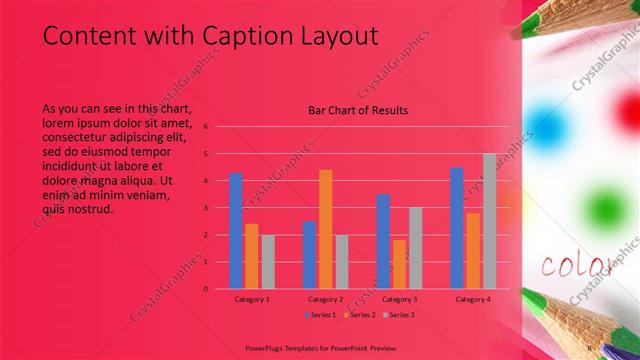 Content with Caption presentation slide layout