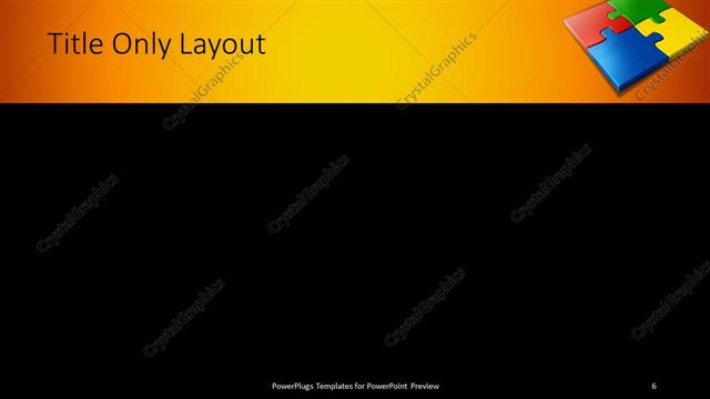 Title Only presentation slide layout