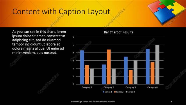 Content with Caption presentation slide layout