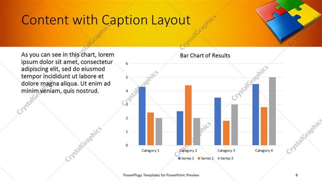 Content with Caption presentation slide layout