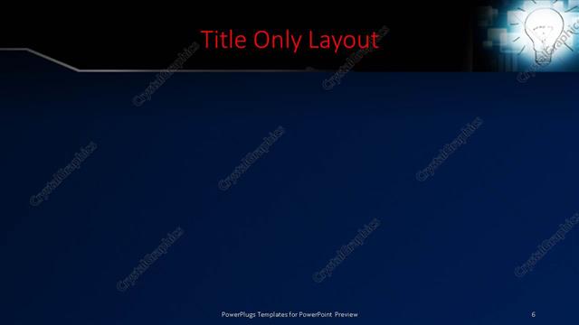 Title Only presentation slide layout
