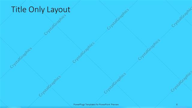 Title Only presentation slide layout