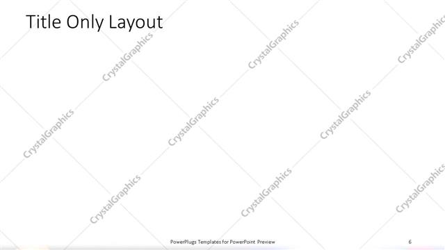 Title Only presentation slide layout