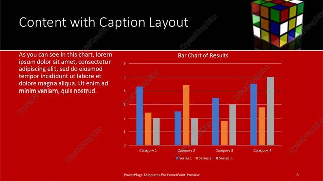 Content with Caption presentation slide layout