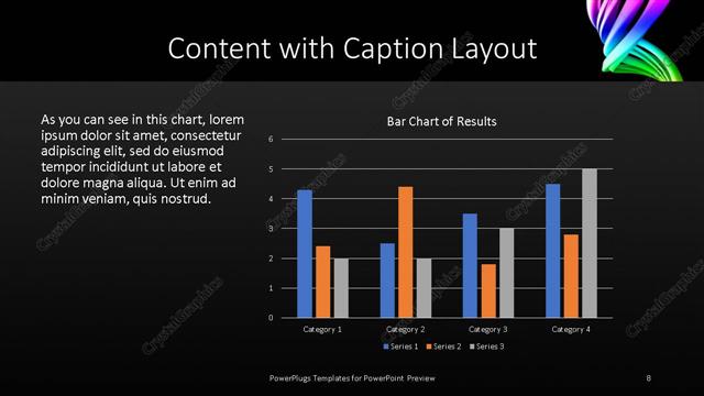 Content with Caption presentation slide layout