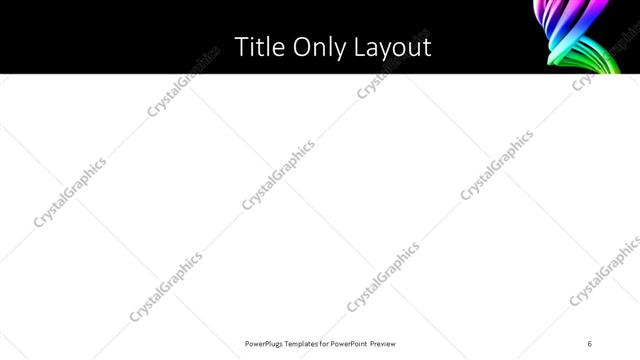 Title Only presentation slide layout