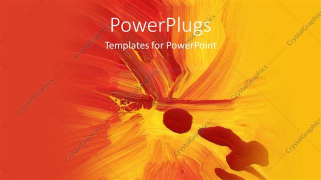  Presentation with abstract art - Colorful abstract art with splash of red and yellow