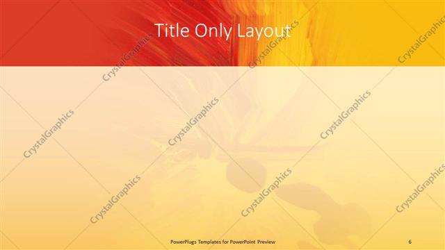 Title Only presentation slide layout